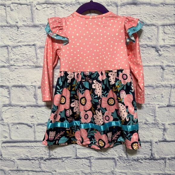 Abby & evie Pink Floral Dress boutique - Picture 2 of 13